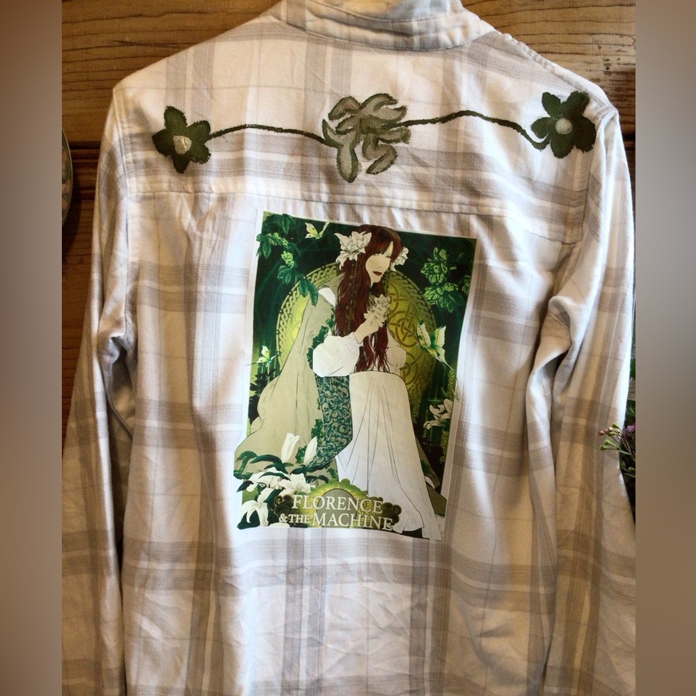 Florence + The Machine Women's White Button Down Shirt